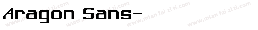 Aragon Sans字体转换